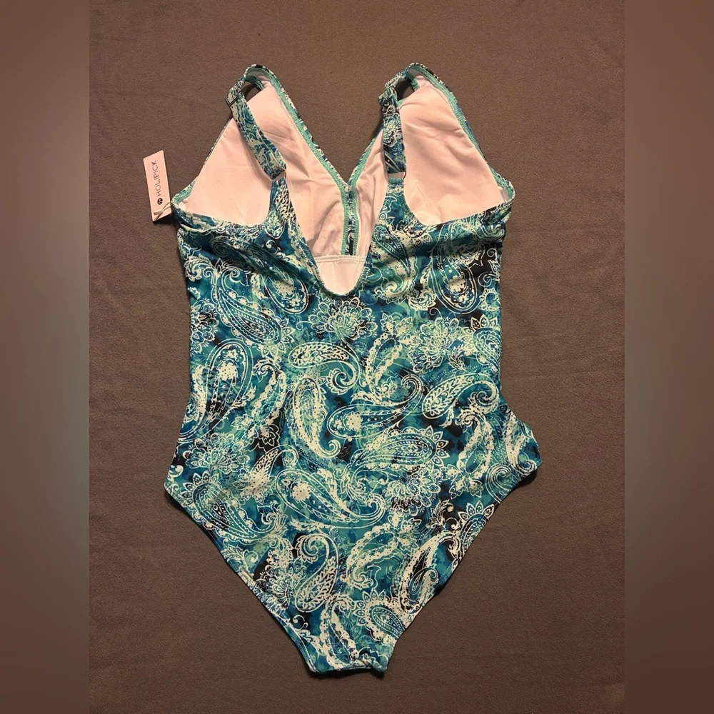 NWT Holipick Paisley One-Piece Swimsuit